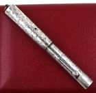 Waterman 452    V Fountain Pen Sterling Silver Engraved Vine Flexible Works