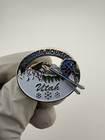 Powder Mountain Utah Sliding Skier Enamel Lapel Pin 
