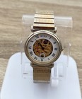 Acura Gold-tone Vintage Quartz Watch     Expansion Band Skeleton