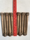 Wood Bobbins Spools Wooden Industrial Style Spindles 8  Wooden Quills Lot-10