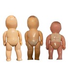 3 Vtg 1950s Renwal Dollhouse Toddler Baby Dolls Hard Plastic No  8 Mcm Usa Made
