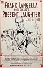 Present Laughter Vintage Original Window Card Poster 1996 Walter Kerr Theatre