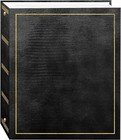 Magnetic Self-stick 3-ring Photo Album 100 Pages  50 Sheets   Black Photo Cover
