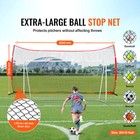 Barricade Backstop Net Ball Sports Barrier Softball Practice Net 20x10ft