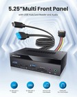 Graugear 5 25  Pc Front Panel Usb Hub - 10gbps Usb-c Ports  Dual Usb 3 0 