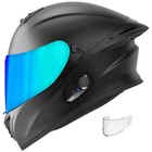 Nwt Bluetooth Motorcycle Helmet Gdm Ghost Supersonic Full Face Matte Black