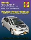 Honda Civic And Cr-v Shop Manual Service Repair Book Haynes Clymer