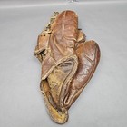 Vintage 1920s Baseball Glove Catchers Mitt Leather Antique Laced Button Rare