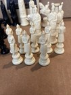 Kingsway Florentine Chessmen Chess Set Royal Game Of Chess 1947 Complete 32pcs R