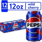 Pepsi Cola Soda  Wild Cherry  12 Fl Oz Cans  pack Of 12 