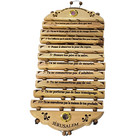 Olive Wood Ten Commandments French Language Carved Wall Hanging Craft Jerusalem