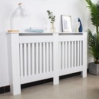Large Wood Radiator Cover Cabinet Decorative Heater Protector Grill Shelf Home