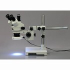 Amscope 7x-45x Trinocular Zoom Stereo Boom Stand Microscope   80-led Ring Light