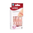 Everlasting French Pedicure Kit  Chip-free Glue-on Fake Toenails  Real Short