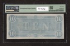 1864  10 T-68 Confederate States Of America Note - Pmg 64 Epq