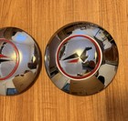 Vintage Johnson Seahorse Boat Trailer Hubcaps Dog Dish Hubcap Lot Of 2