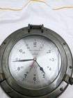 Vintage Bell Clock  Ship s Clock Porthole Clock 13 In