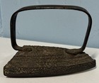 Antique Vintage Cast Iron Flat Iron Door Stop Heavy Clothing Press 5lbs 6  X 4 