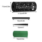 4pcs Cemetery Vases With Spikes And Foam Round Grave Flower Holder Grave Vase   
