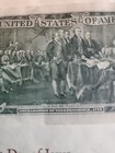 Framed Official First Day Of Issue April 13  1976 Bicentennial Two Dollar Bill