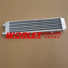 Aluminum Intercooler 550x145x75mm 2 Inch Pipe Same Side Outs   Piping Kit Blue