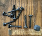 Lag Bolt Pyramid Square Head Black Oxide 1 4    X 1-1 2    10 Pk Free Shipping