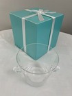 Tiffany   Co  Crystal Ice Bucket With Scroll Handles  hungary  Vintage