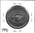 1991 Wwii Lancaster Bomber Aviation One Dollar Coin Series X