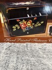 Nib Hand Painted Flatware Chest   15 X 11 25 X 9 5 Inches