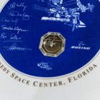 Nasa Vintage Commemorative Plate Launch Sts-112 Honoree Event Autographed Boeing