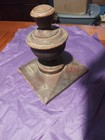 Large Antique Vtg Newel Post Cap Wood Finial Victorian Railing Salvage