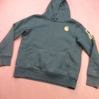Carhartt Unisex Kids Youth Hoodie Size M  8-10  Green Logo Pullover Sweatshirt