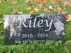 6x12 Pet Memorial Grave Head Stone Marker Cat Dog Chicken Rabbit Loss Gift T6-2