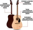 Fender California Debut Redondo Series Acoustic Guitar  Beginner Guitar  2-year