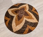 Beautiful Handmade Botswana Basket  flight Of The Swallows  Patterned  13x3 5  