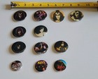 Vintage 1980s 1970s Kiss Button Up Pin Lot Aucoin Memorabilia Buttons Animalize