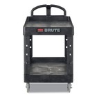 Rubbermaid Commercial 450088bk 17 13  X 38 5  X 38 88  2 Shelf Utility Cart New