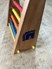 Vintage Sandberg Abacus For Kids Math 5 Row Wooden Counting Frame W  Beads