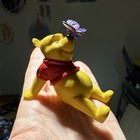 Disney Winnie The Pooh Lying Down Figurine W  Purple Butterfly 3 