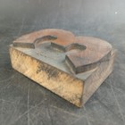 Number 3 Three Vtg Wood   Metal Letterpress Print Type Printers Block Cut 2 5 