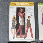 Lot Of 5 Vintage 1970 s Dress Sewing Patterns - Simplicity  Mccall s - Used