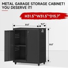 Rolling Tool Chest With 2 Doors Tool Organization Box Storage Cabinet For Garage