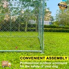 New 10 10ft Outdoor Pet Dog Run House Kennel Cage Enclosure W  Door Lock Playpen