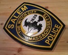 Boston Police Salem 3d Routed Wood Patch Plaque Sign
