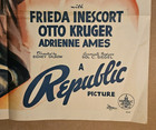 The Zero Hour 1939 Original 27x41 1-sheet Poster Frieda Inescort And Otto Kruger