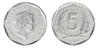 Eastern Caribbean 5 Cents  2002-2022  Km  36  Mint X 100 Pcs