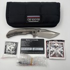 Ckf Custom Knife Factory Peter Rassenti Satori 2 0 M390 Integral Ti Knife