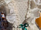 Vintage Ruffle And Lace Girls Dress Size 4-5