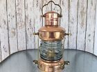 Brass   Copper Anchor Oil Lamp   Nautical Maritime Ship Lantern   Boat Light