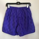 Umbro Shorts Checkered Shiny Classic Youth Large Purple 5 Inch Inseam 100  Nylon